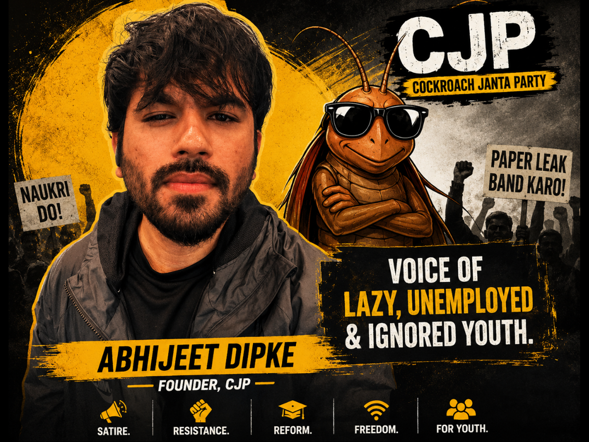 What is CJP? Who is Cockroach Janta Party Founder – Check Logo, Leader, Website, Members, Ideology, Vision, Mission, Viral Social Media Follower Gain, & More | All You Need to Know