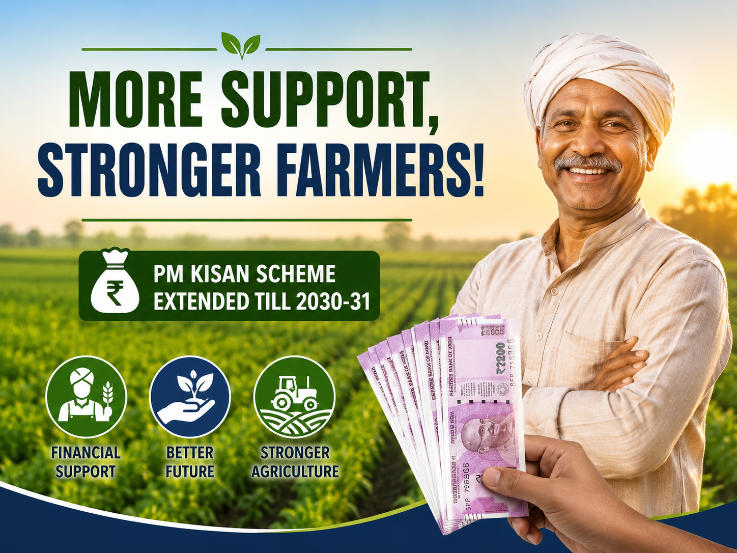 PM Kisan Samman Nidhi Yojana Extended Till 2030-31: Cabinet Approves ₹3.15 Lakh Crore for Farmers; Khelo India and Surya Sarovar Schemes Also Get Major Boost